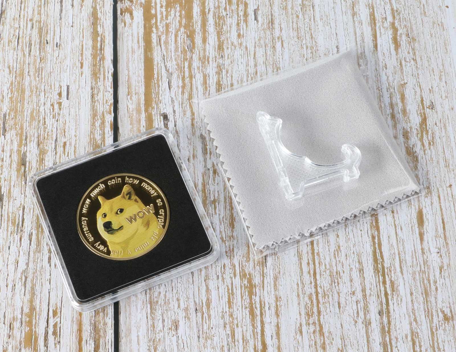 Rare Copper Coin Dogecoin Novelty Commemorative Coin - Gold Plated Copper  Mint, Uncirculated, Ships Fast From Canada Dogecoin Coin