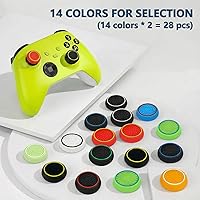 Vista 4 de 28PCS Optimized Silicone Thumb Grips & Joystick Caps for PS4/PS5/Xbox Controllers Accessories 14 Colors, Anti-Slip, Anti-Scratch & Enhanced Gaming