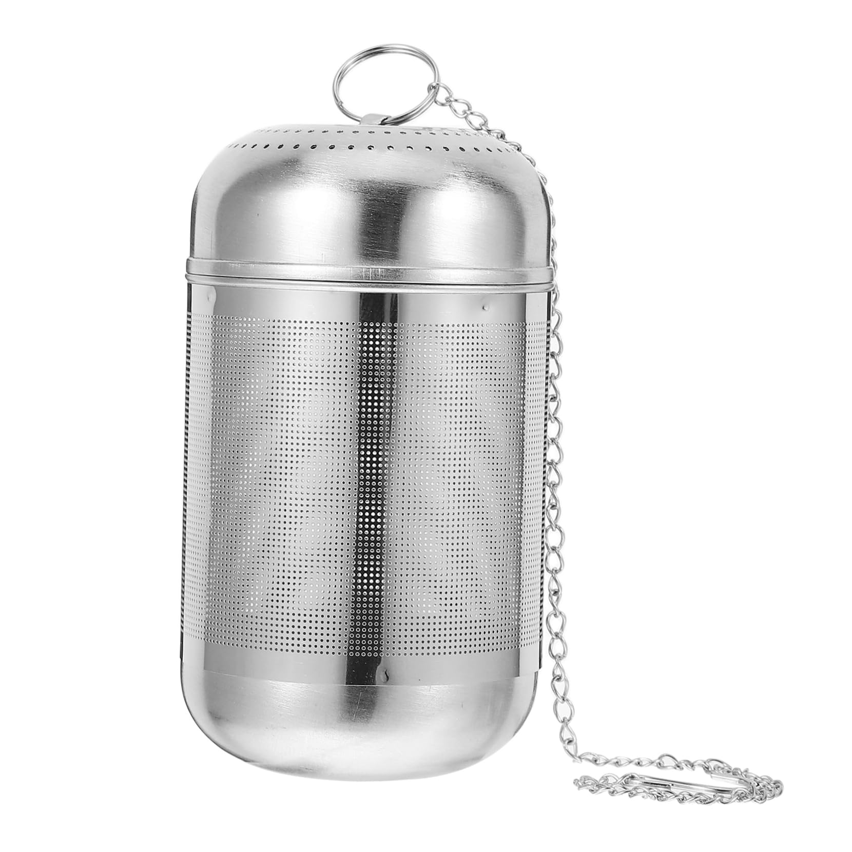 ASAKKURA Stainless Steel Kitchen Spice Infuser Fine Mesh Strainer for Tea Soup Seasoning Practical Hanging Design Easy to Clean Multi-purpose for Cooking Flavor Enhancement