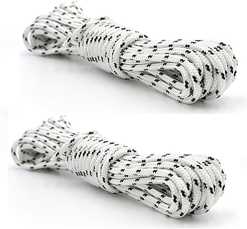 2 piezas de repuesto de cuerda de nailon para sombrilla de patio al aire libre, 0.14 pulgadas de diámetro (20 pies)