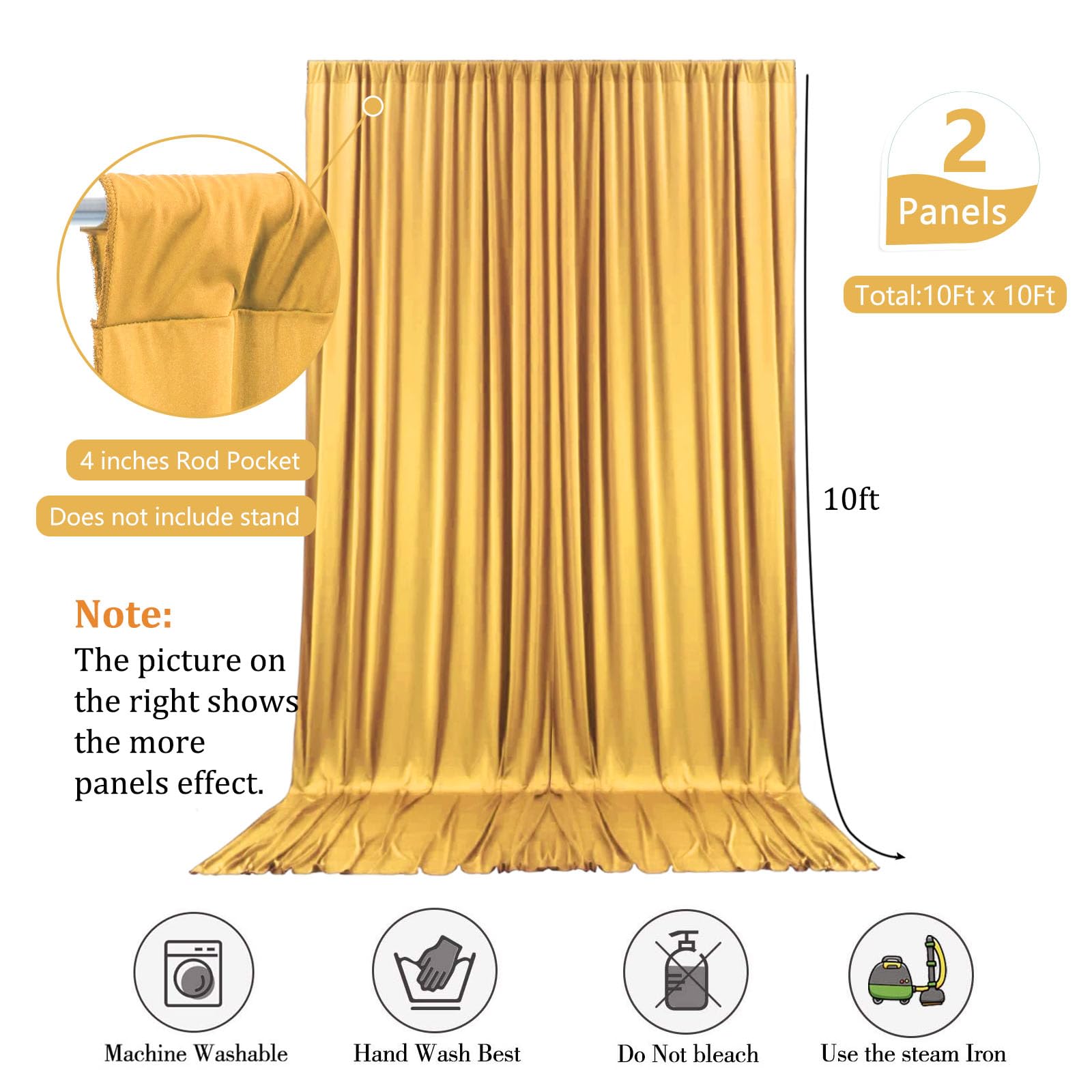 2 pannelli da 3,5 x 3,4 m, sfondo per feste, sfondo per servizi fotografici, compleanni, matrimoni, Halloween, Ringraziamento, Natale, Capodanno, 1,5 m x 3 m, 2 pannelli