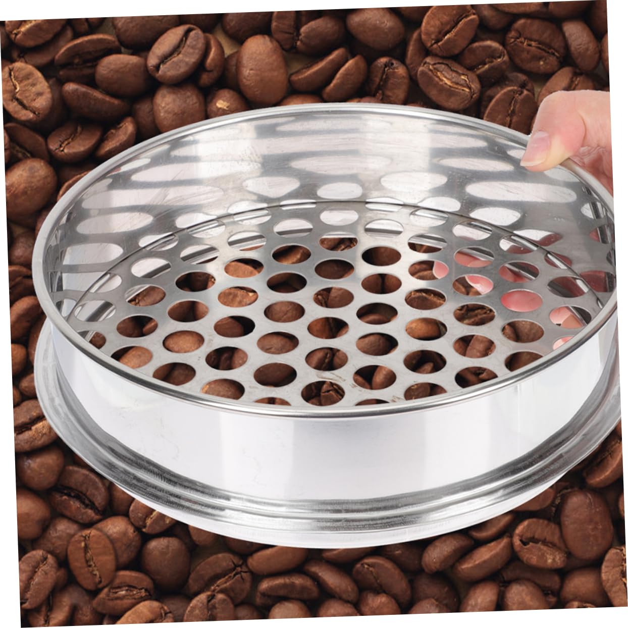 Setaccio a Maglia Fine in Acciaio Inox, 2 Pezzi, Rotondo