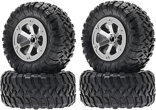 5mm-Hex Car Rubber Wheel Tyre & Wheel Rim Set 73mm for C14 C24 D90 99S with 6 Crawler-Car Accessories