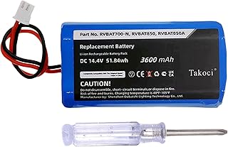 3600mAh Replacement RVBAT700 Battery for Shark RV850C RV871 RV761 RV850BRN RV850WV RV851WV RV871C Vacuum Cleaner(Attention: 2-Prong Connector)