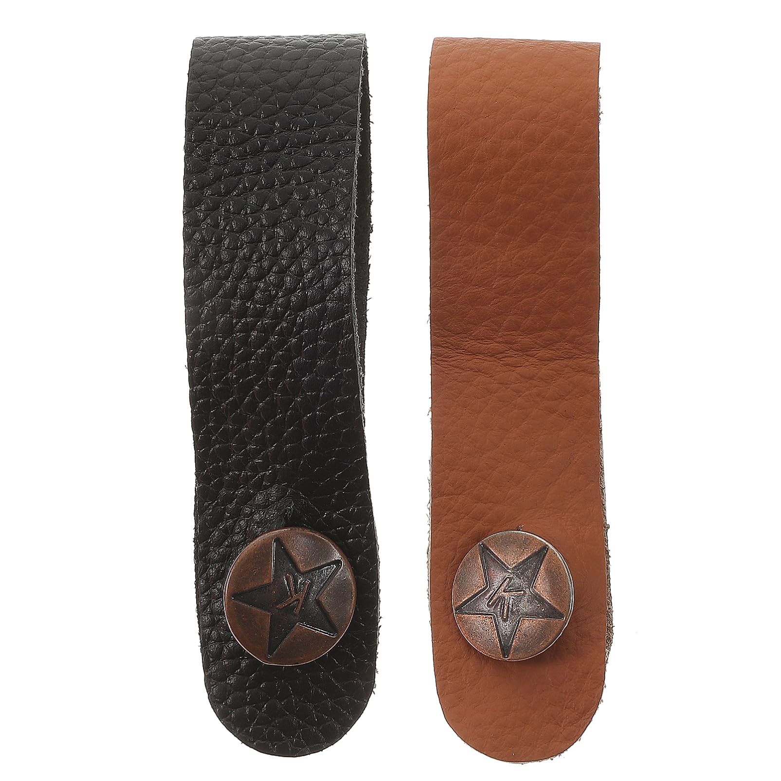 2pcs Guitar Neck Strap Guitar Wall Mount Hanger Guitar Strap Headstock Strap Adapter Rack Ukulele Strap Rope Locks Tree Hanging Straps Swing Straps Pins Bolt Belt Cowhide