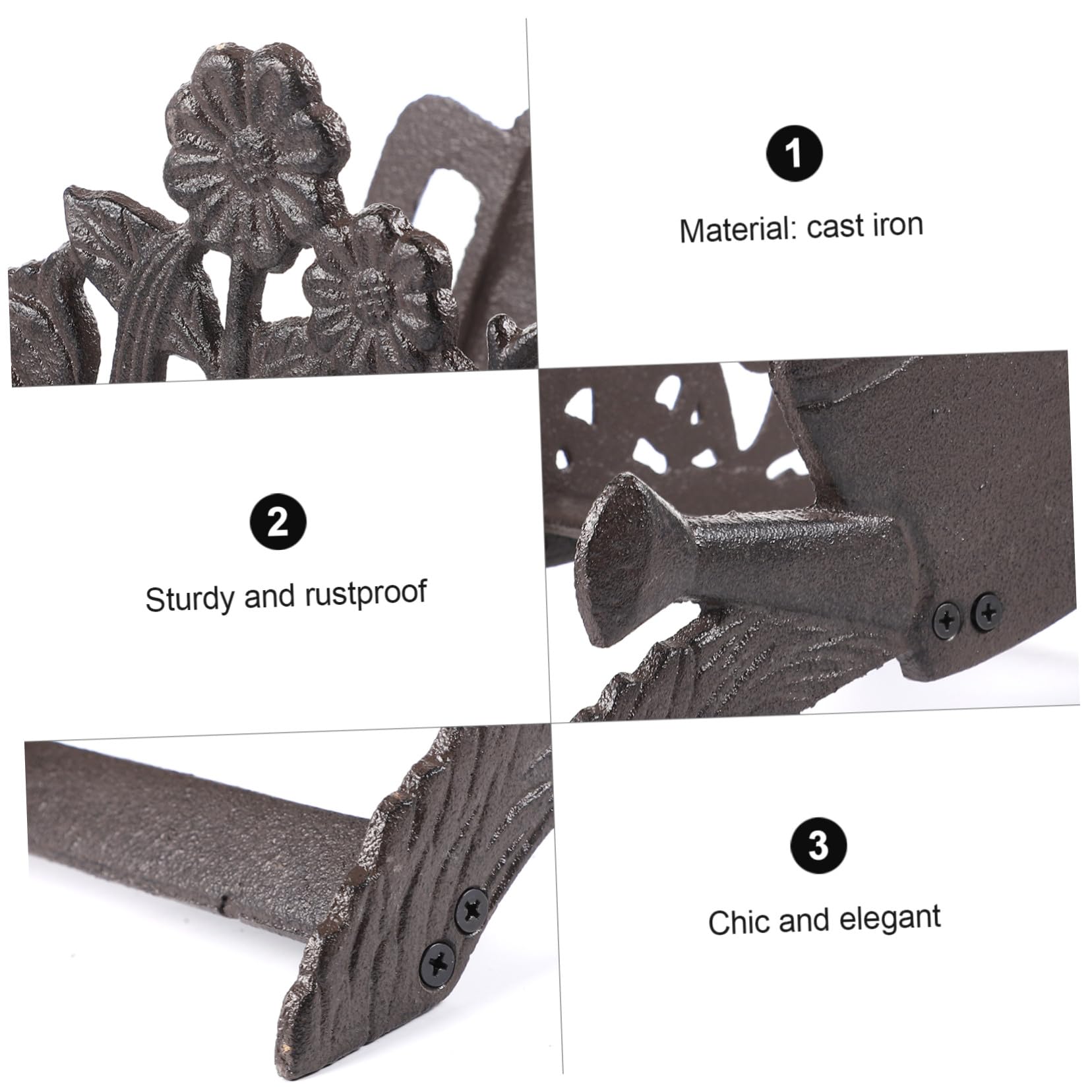 GALPADA Support Mural Résistance aux Intempéries pour Tuyau D'arrosage en Fonte Robuste Organiseur de Rangement Évite les Enchevêtrements pour Garage et Piscine
