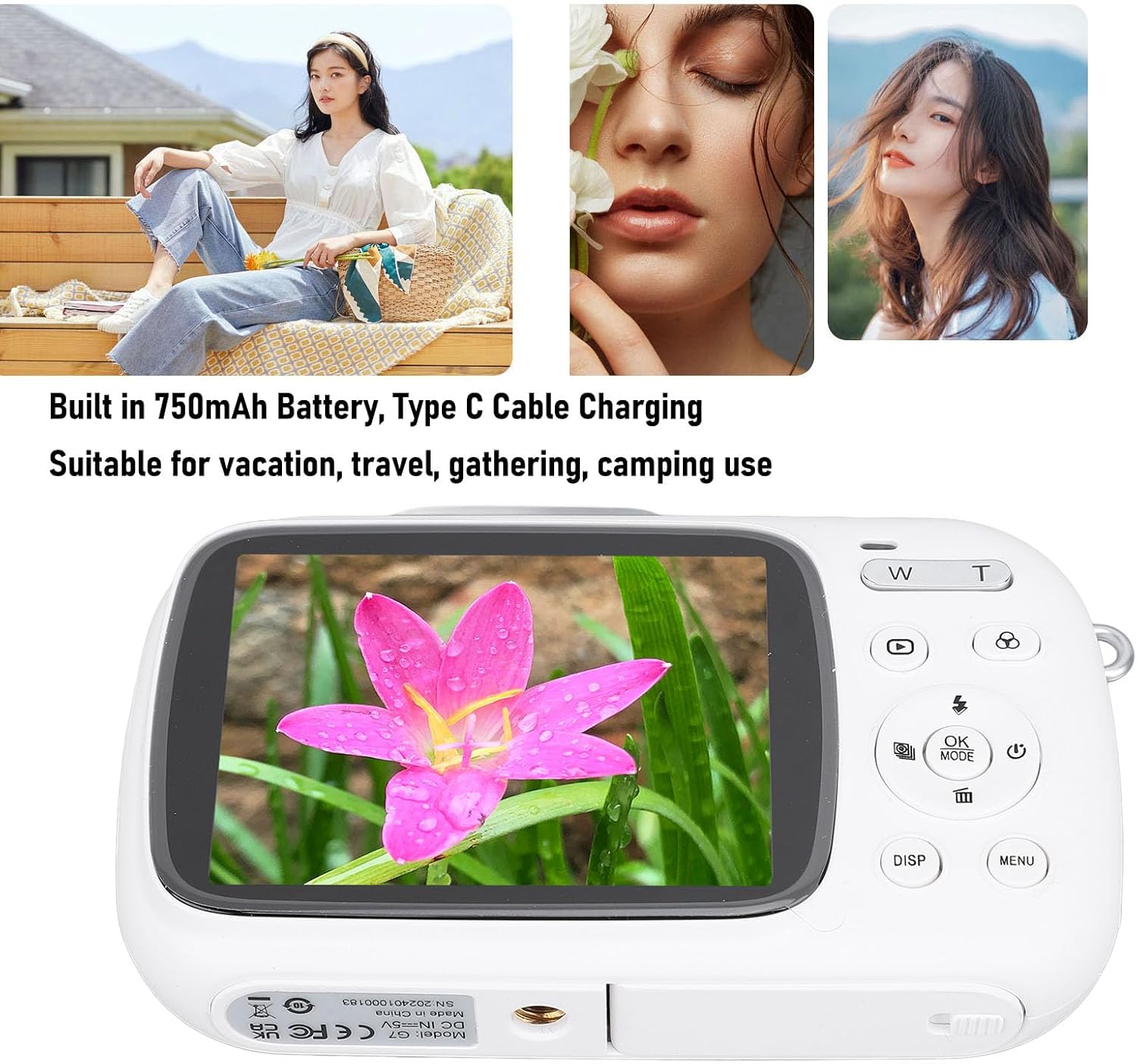 Icons representing camera features