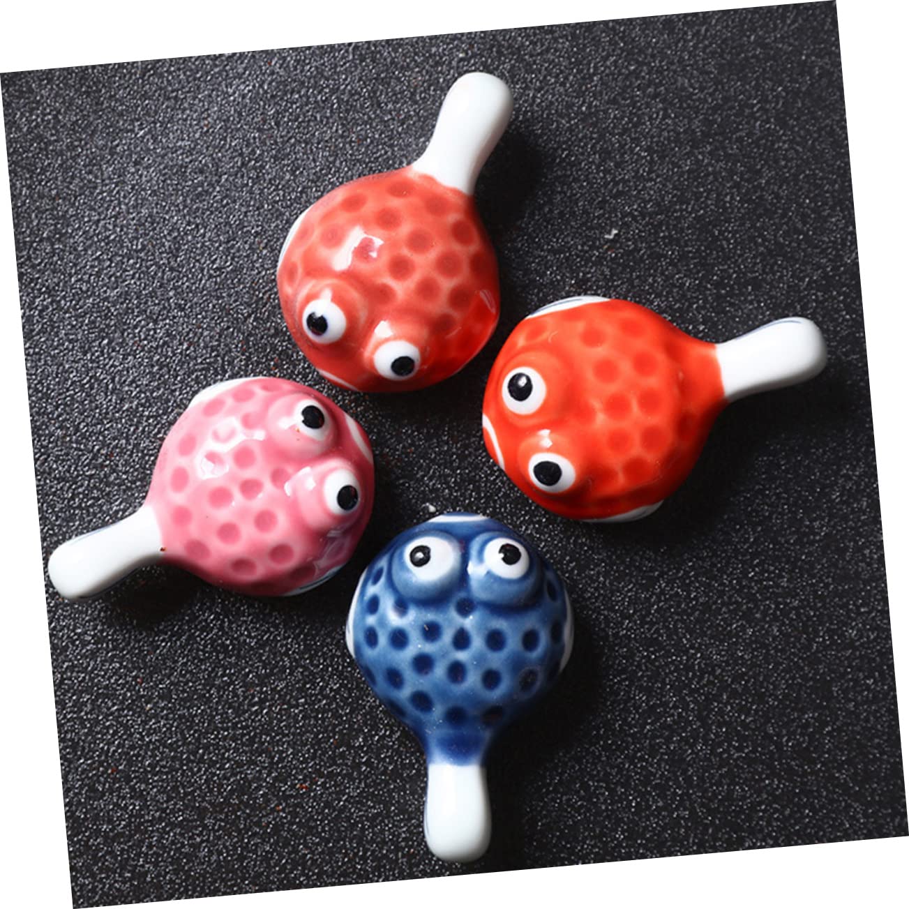 Amosfun 10 Pièces Dauphin Baguettes Reste Cuillère Et Baguettes Joli Porte-Baguettes Baguettes Formation Poisson Forme Baguettes Support Bureau Baguettes Reste Cuillères Fournitures pour