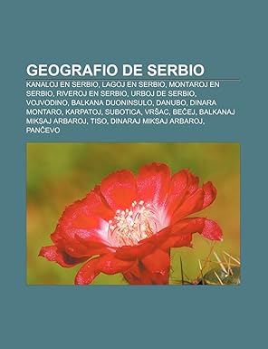 Amazon.co.jp Geografio de Serbio Kanaloj En Serbio, Lagoj En Serbio