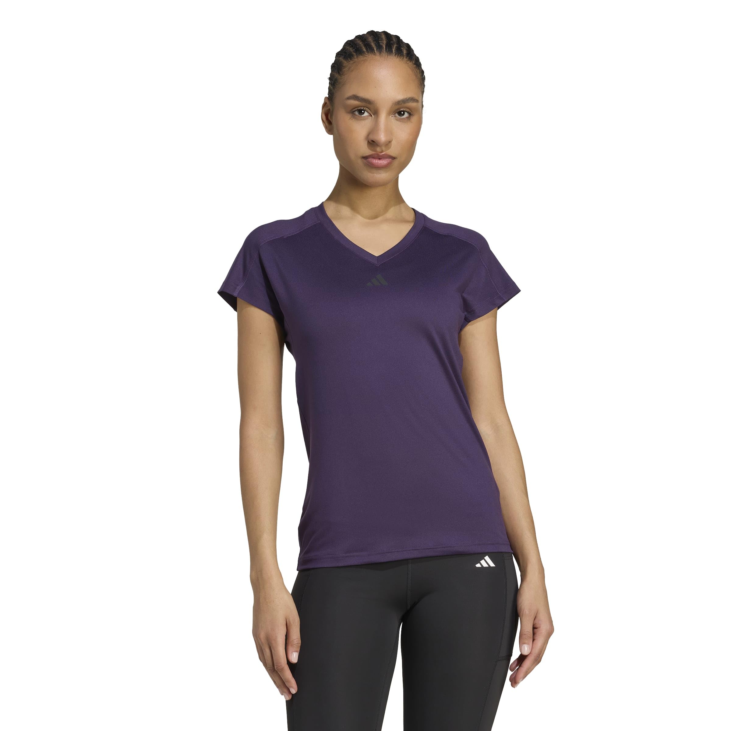 adidas Women's AEROREADY Train Essentials Minimal Branding V-Neck T-Shirt