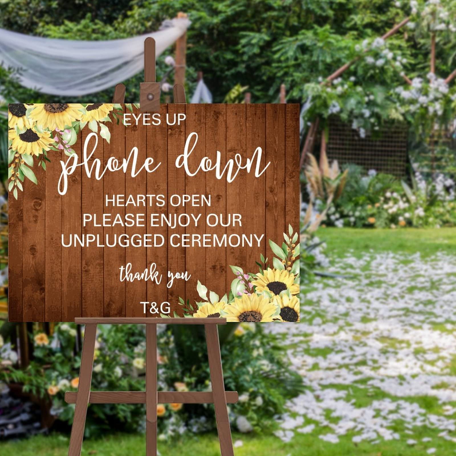 Panneau accueil mariage personnalisé : finie la signalisation confuse