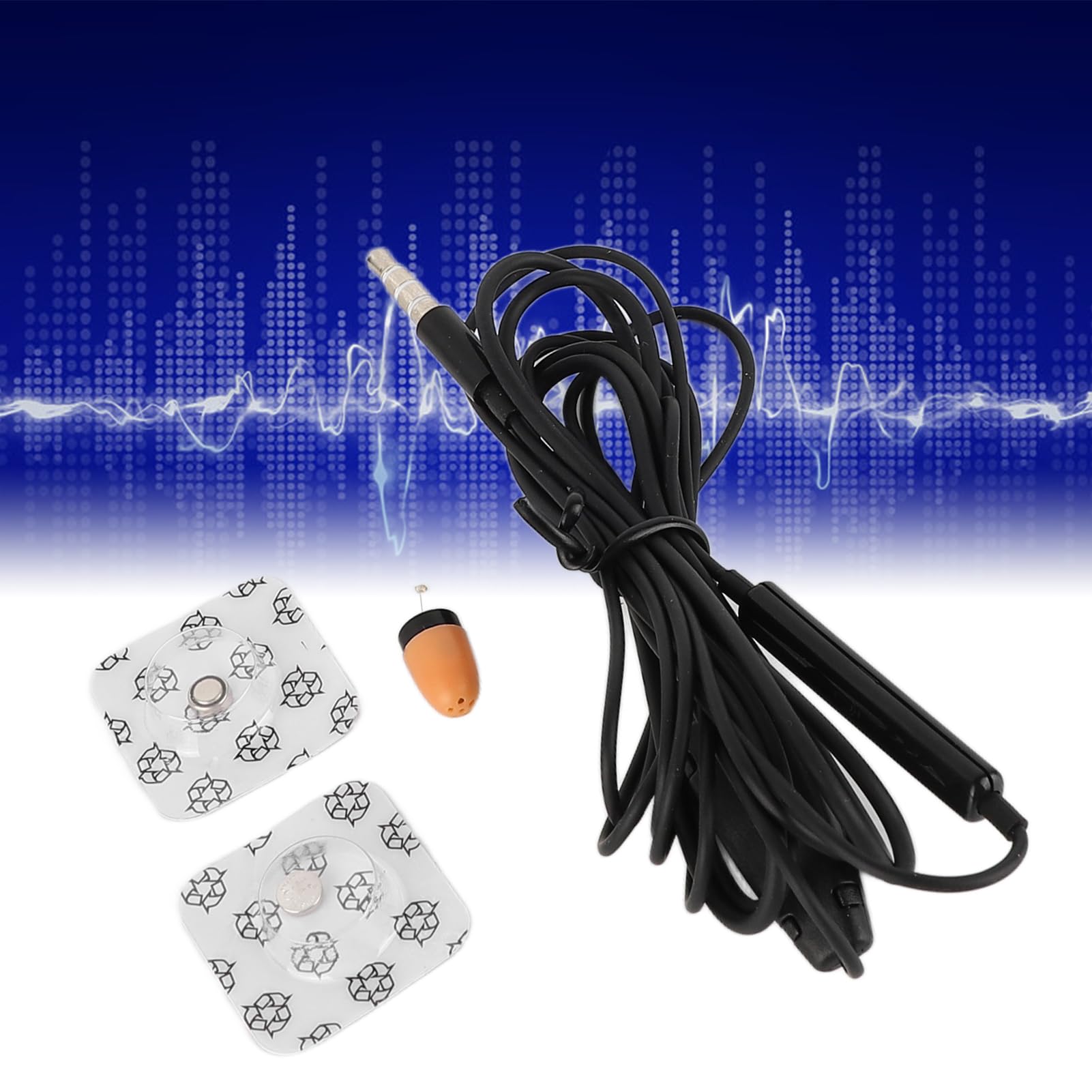 Zoeyilan Mini Earpiece, Black Concealed Earpiece, 110dB Clear Sound Earpiece, Noise Cell Mini Earpiece for Mobile Phone