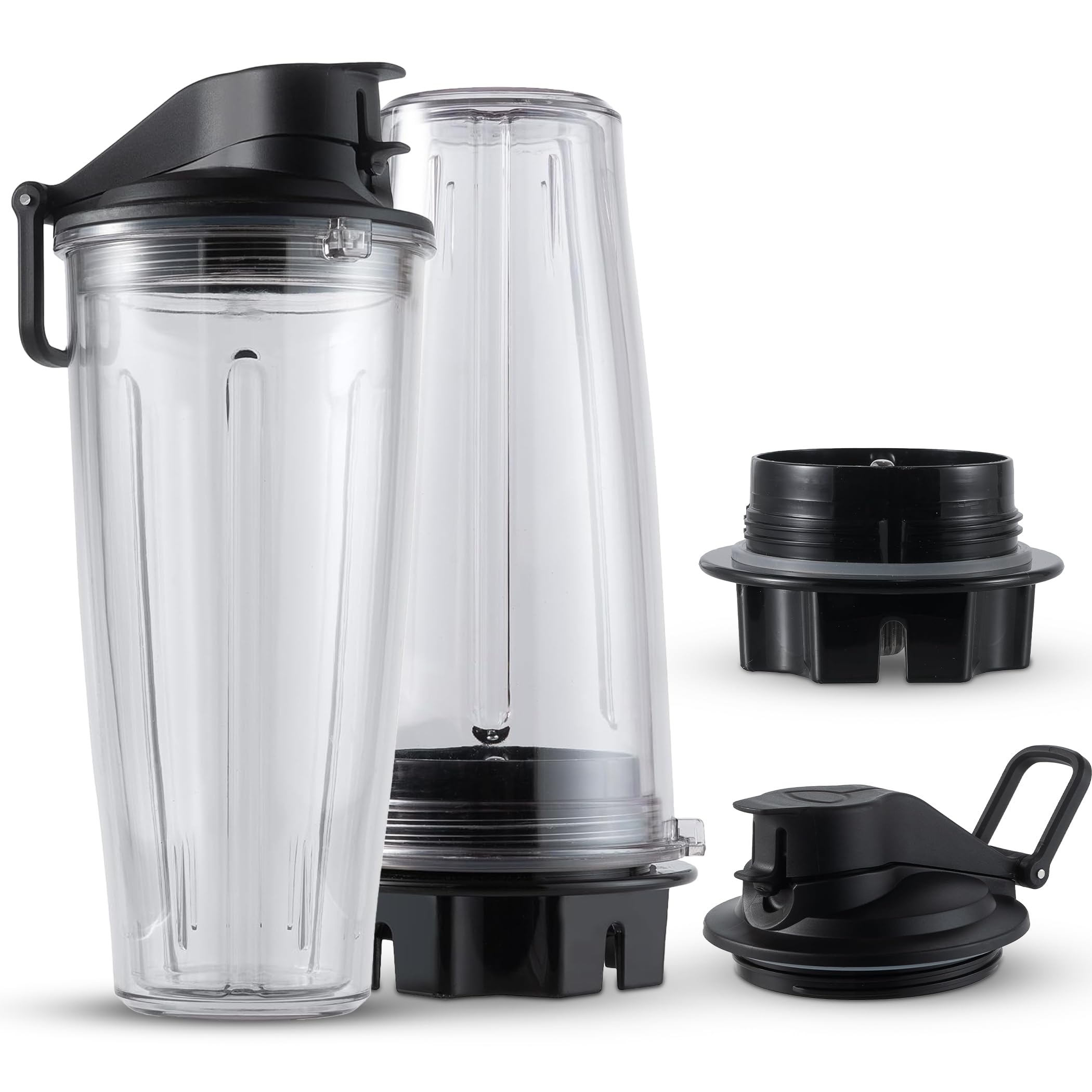 Vitamixブレンダー容器のみ 2リットル 透明/黒 透明プラスチック製 