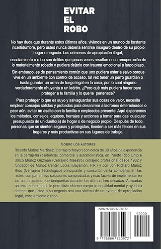 Miniatura 2 de Evitar El Robo Consejos de Seguridad para el Hogar y Empresas Familiares CÓMO IMPLEMENTAR TU PLAN DE PROTECCIÓN DEL HOGAR O NEGOCIO PROPIO (Spanish