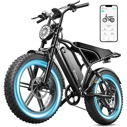 TST Electric Bike for Adults, 1500W Peak Motor Ebike with 48V 15/25/30Ah Built-in Battery, 60/120 Miles Range Upgraded Electric Bike, 20" All-Terrain Fat Tire E Bike