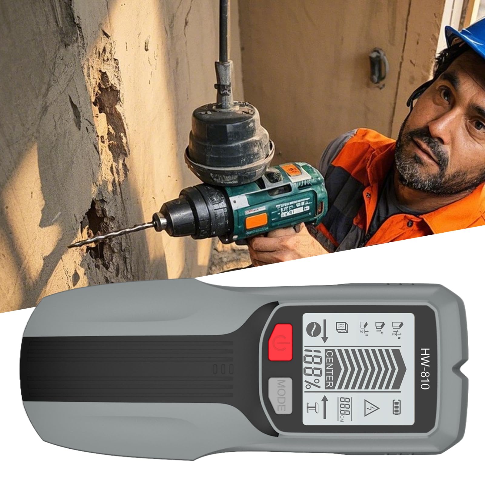 Detector de Vigas | Detector Magnetico Multifuncion Portatil con Pantalla LCD - Instrumentos de Medición y Análisis para Renovación Montaje Eléctrico Estantes Cartón Yeso