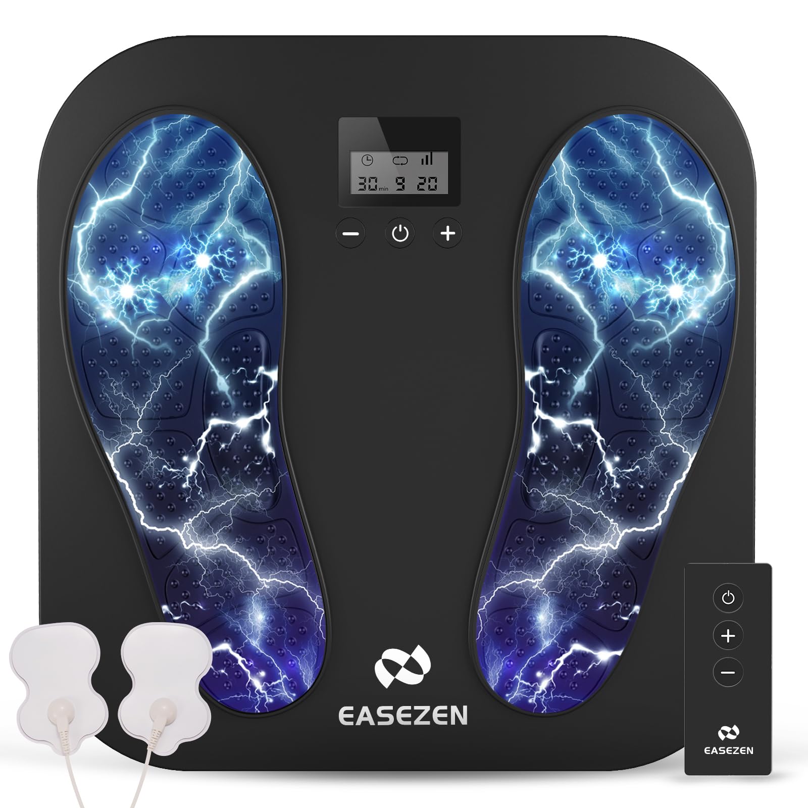 Medic EMS & TENS Fußmassagegerät Elektrisch, Füße Durchblutungs-Stimulator mit 10 Modi und 20 Intensitätsstufen zur Verbessert die Durchblutung, Linderung von Schmerzen, Geschwollenen und Neuropathie