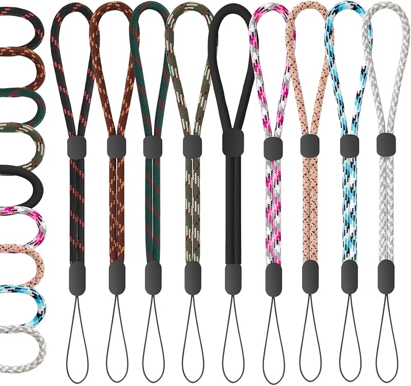 FrgKbTm Hand Wrist Strap Lanyard, Adjustable Nylon Colorful for Mobile Phone, Camara, USB Flash Drive, ID Name Tag Badge