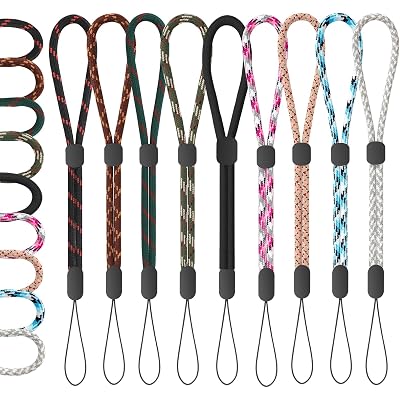 FrgKbTm Hand Wrist Strap Lanyard, Adjustable Nylon Colorful for Mobile Phone, Camara, USB Flash Drive, ID Name Tag Badge