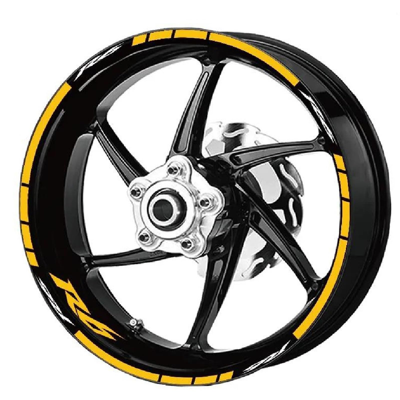 Motorradzubehör Reflektierender Felgenaufkleber, Felgenstreifen, Abziehbild, Dekoration, Wasserdichtes Band Für Yamaha R6(Style 3)