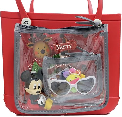 Miniatura 2 de TEYOUYI Bolsas de inserción transparentes de diseño para BOGG, organizador de viaje, almacenamiento Pop in Bogg, juego de 2