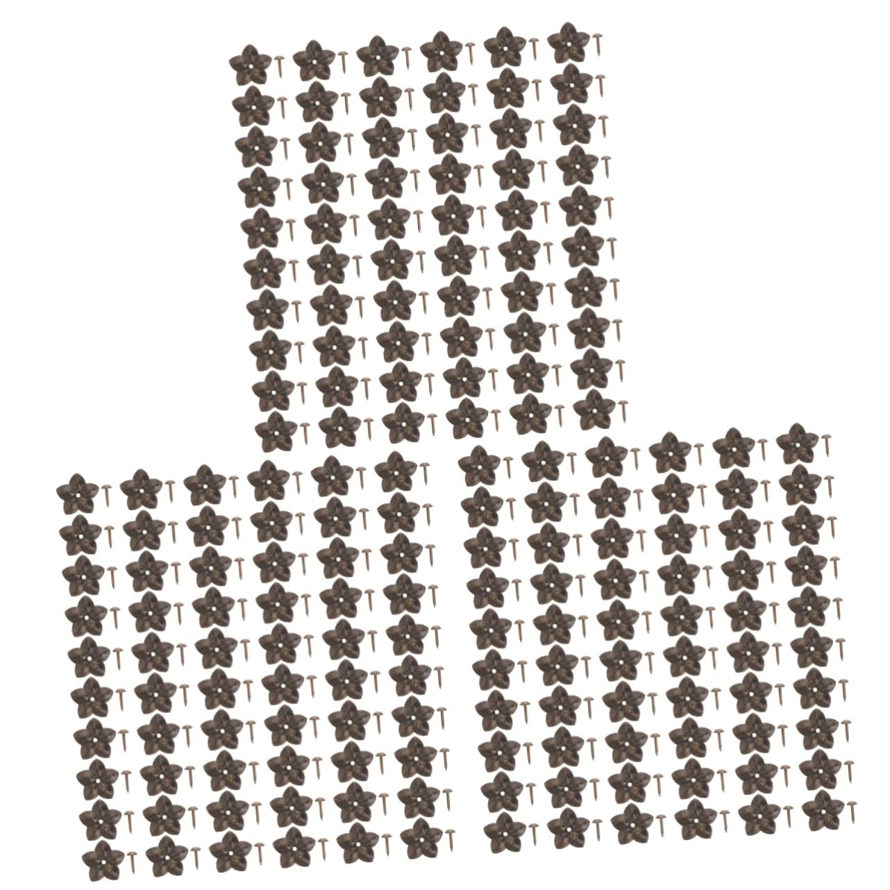 Kit de punaises décoratives rétro Cabilock en métal pour la restauration de chaises, 180 pièces