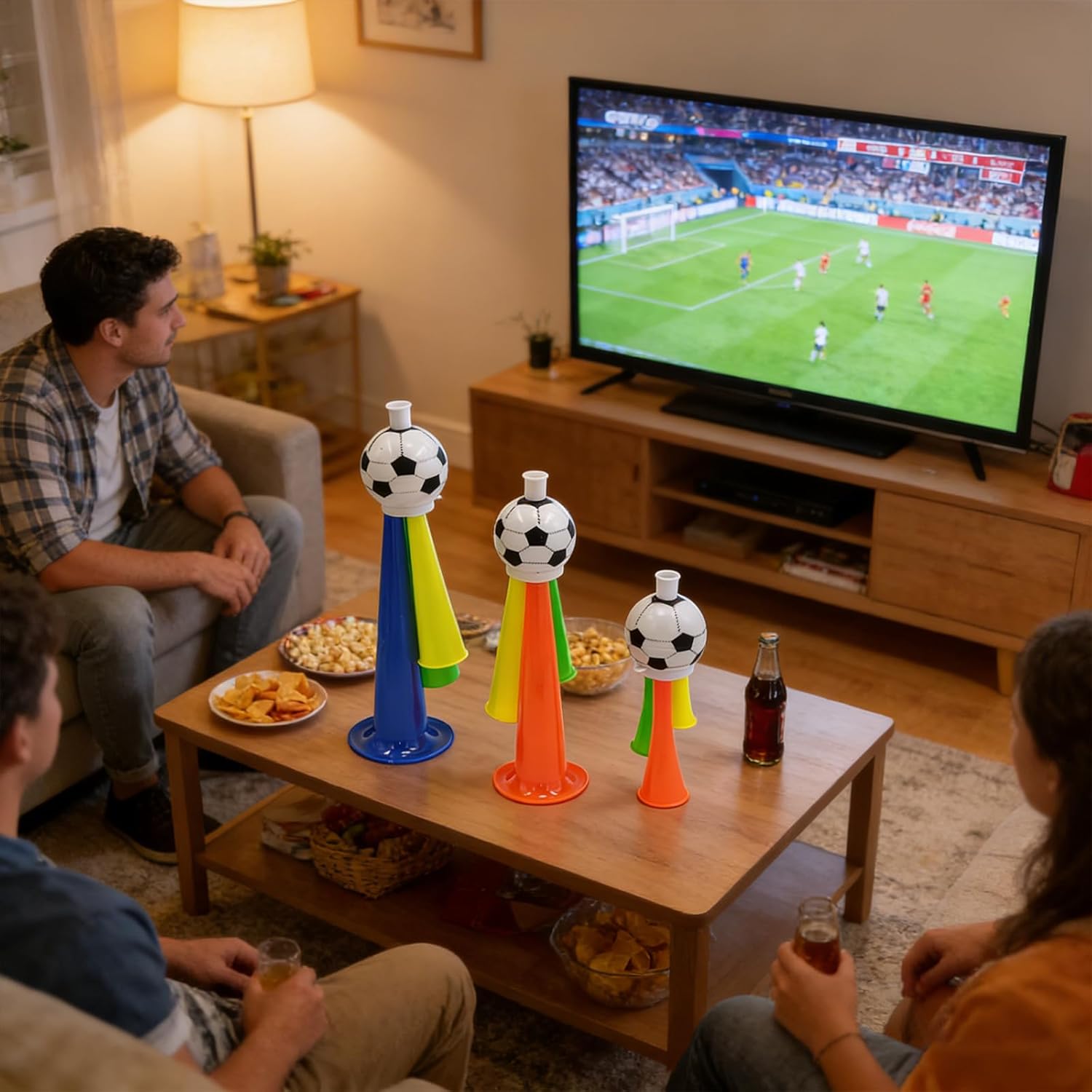 Set of 10 Colorful Stadium Horns Random Color Soccer Fan Trumpet for Football Game and Group Gatherings Sports Event Horn