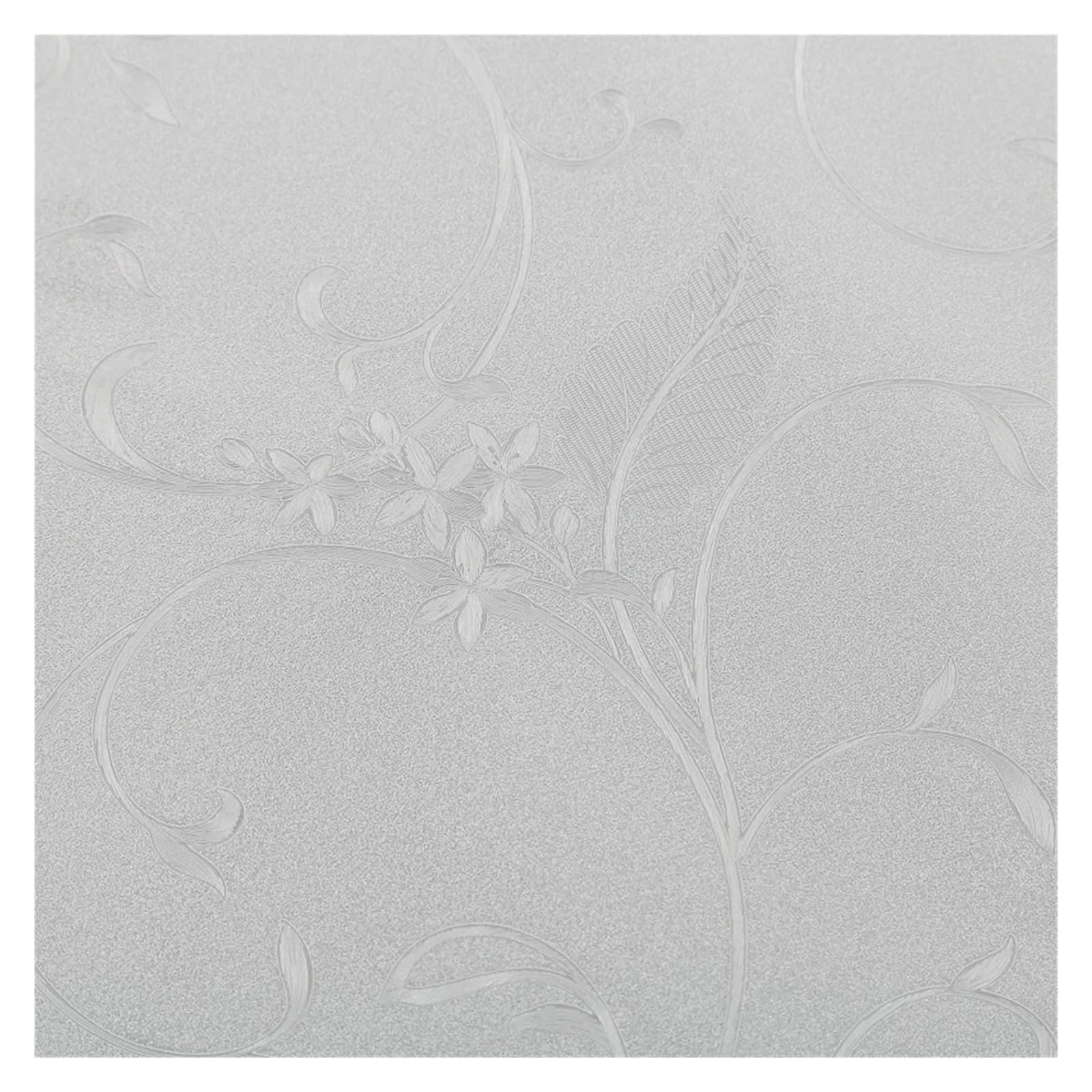 Window Film Privacy Frosted Heat Control Glass Covering for Home Opaque Self Adhesive Door Sticker for Electrostatic(Clear,45X100CM)