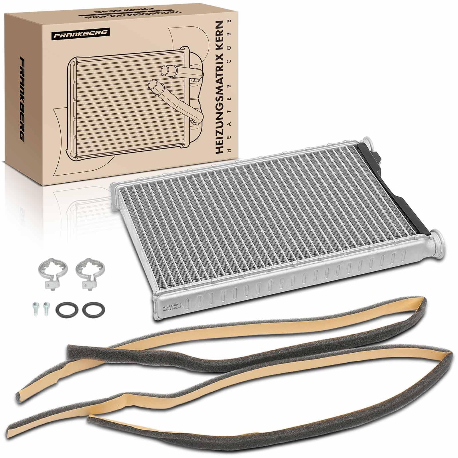 Frankberg Intercambiador de calor para calefacción interior volante a la | Compatible con: Serie 1 Convertible E88, Serie 1 E81, X4 F26, Serie 3 Coupé E92, Serie 3 Touring E91, X1 E84