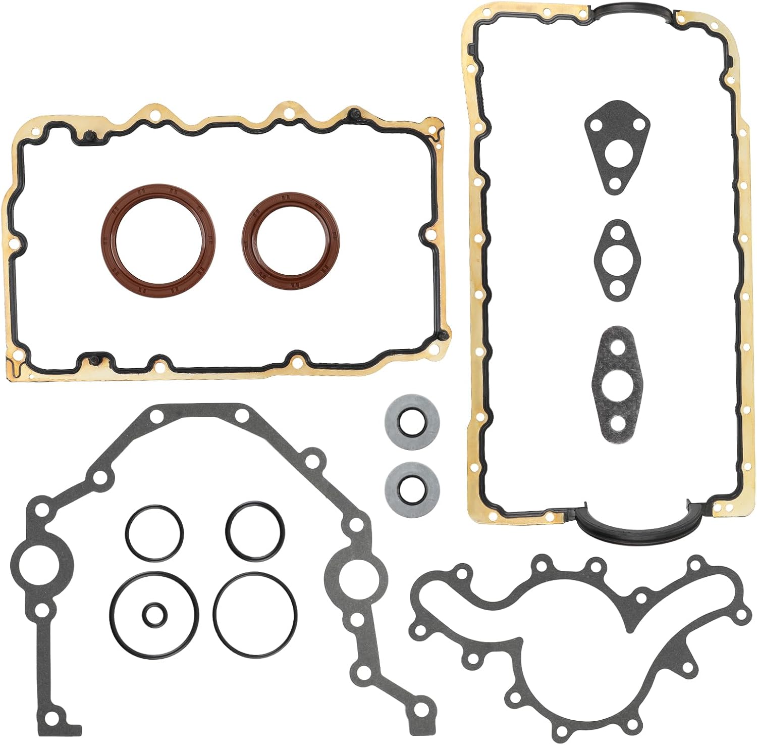CS9293 Engine Conversion Gasket Set Lower Gasket Set with Engine Oil Pan Gasket Compatible with Ford Explorer 2001-2008 Compatible with Land Rover LR3 Compatible with Mazda B4000 4.0L CS9293-1