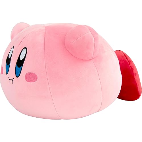 Club Mocchi Mocchi- Kirby Plush - Hovering Kirby Plushie - Squishy Toys - Collectible and Cute Stuffed Animals - Gaming Gifts and Game Room Decor - Video Game Collectibles - 15 Inch - Hovering Kirby