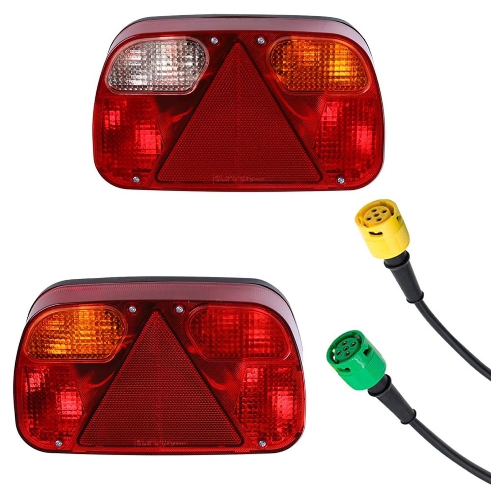Rückleuchten für Auto Blinker Anhänger Rückleuchten Set Kabelbaum Rücklicht 2er Pack passend für Wohnwagen LKW
