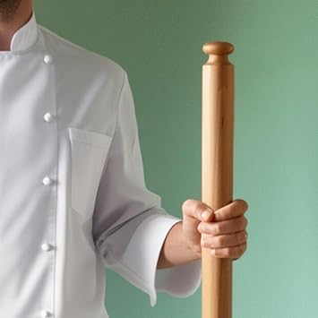 Mattarello Pasta Rolling Pin Handmade Italian Tool for Authentic Pasta Making The Original Design Beech Wood Extra Long 24 inch