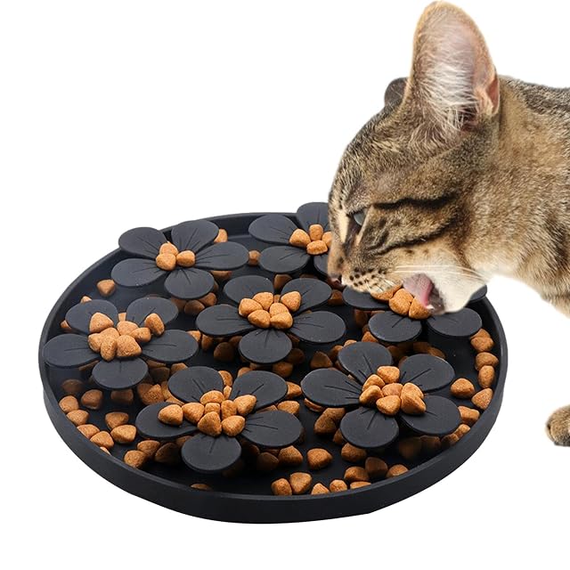 Foto 5 de 8 de LOSOO Alfombrilla para lamer comederos lentos para Gatos