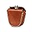 KOSIBATE Ammo Pouch, Genuine Leather Ammo Holder Bag Storage for .22 22LR .38 .45 Hunting Military Belt Gun Ammo Case Brown