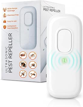 Pest Defence Ultrasonic Pest Repeller, Bye Critter Ultrasonic Pest Repeller Plug-in Mouse Repellent for Home Repels Mice, Spiders, Rodents, Cockroaches, and Ants Eco-Friendly, Chemical-Free