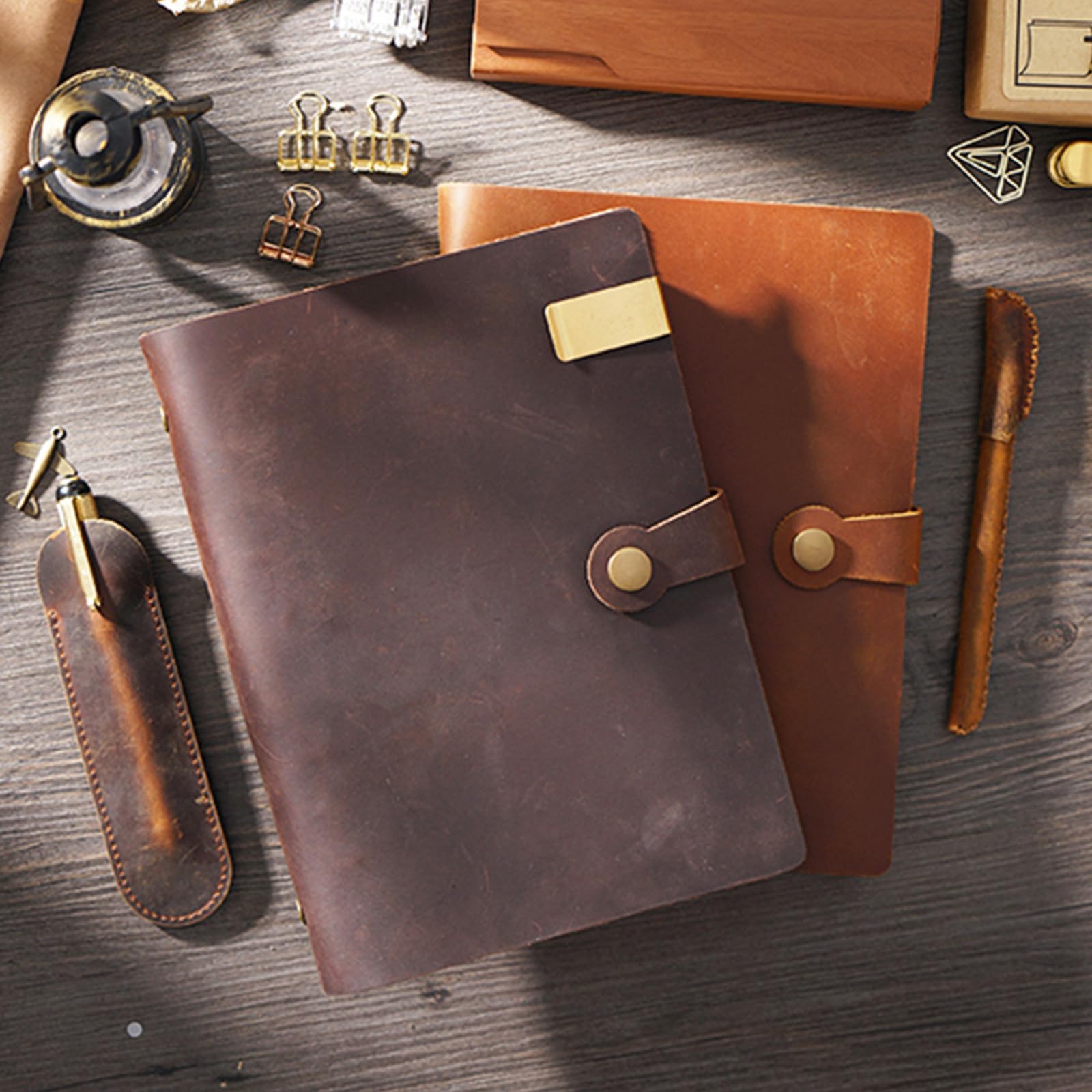 Cuaderno de carpeta reutilizable, páginas personalizables y hojas de escritura de primera calidad para profesionales, planificador de papel