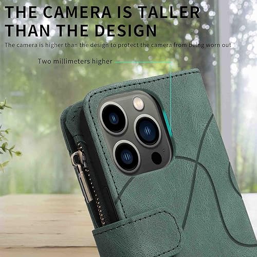 Miniatura 5 de Funda de teléfono con cremallera para Samsung Galaxy A32 4G, funda de piel sintética de alta calidad para Galaxy A32 4G, 8 ranuras para tarjetas, 1