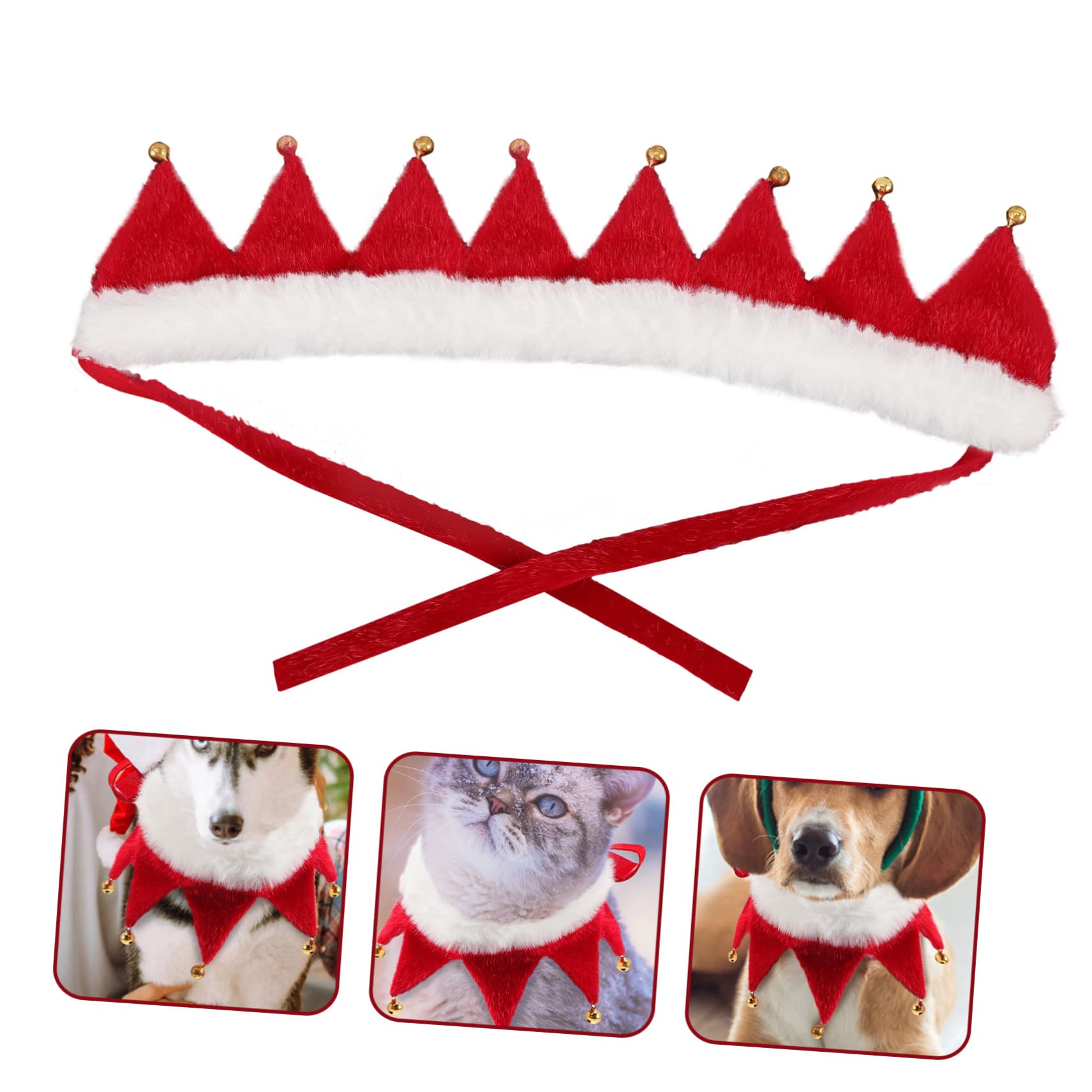 Supvox 5stücke Verstellbares Weihnachts- Für Haustiere Mit Glöckchen Dekoratives Für Hunde Und Für Festliche Anlässe Und Fotoshootings