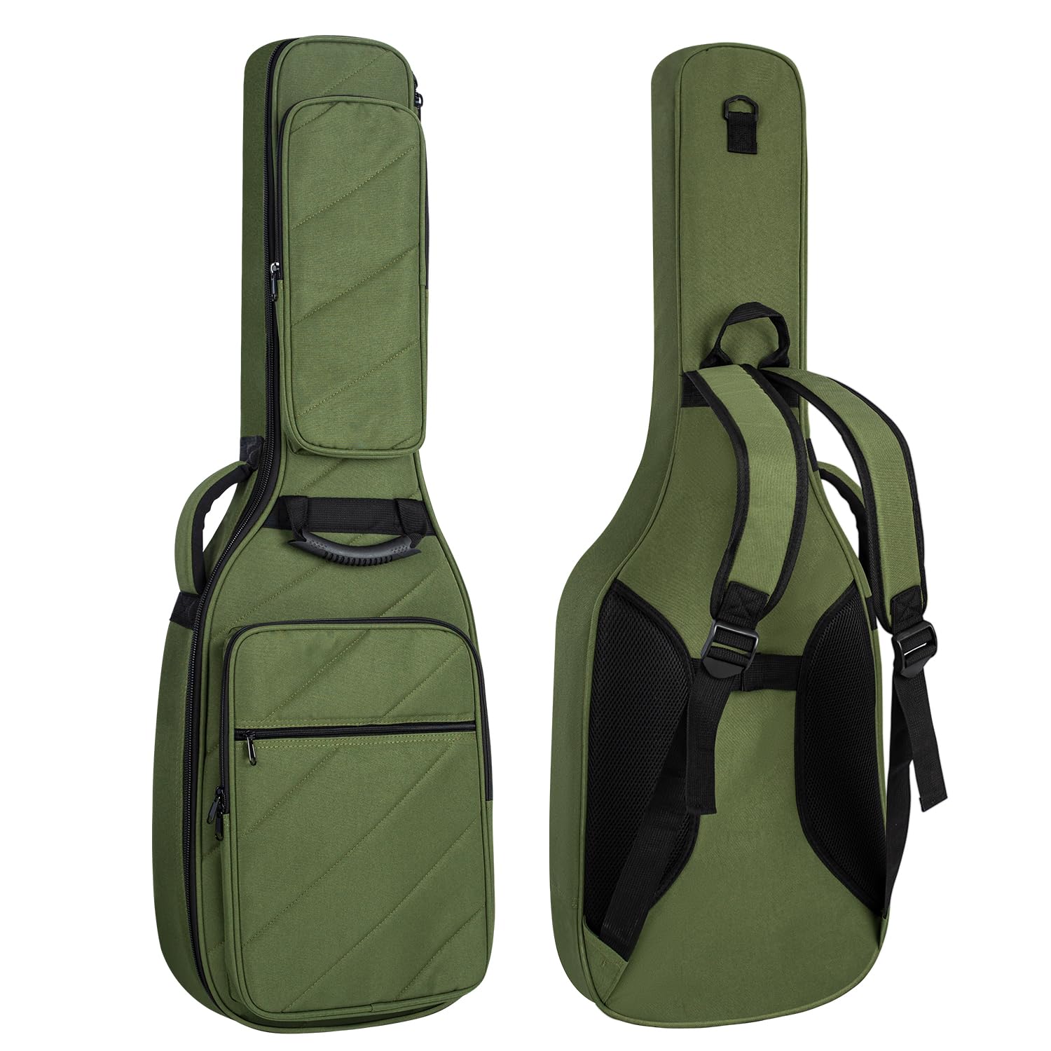 Funda para guitarra eléctrica de 41 pulgadas con acolchado de 15 mm, mochila impermeable suave para guitarra, correa de hombro ajustable, perfecta para la práctica diaria y protección del