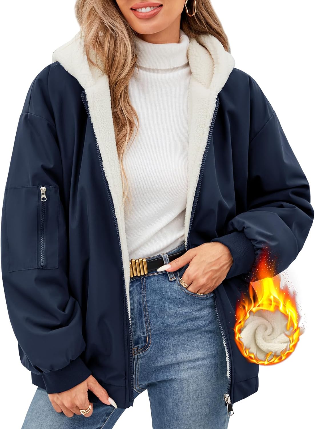 Vancavoo Veste Imperméable Femme Capuche Manteau De Pluie