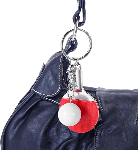 Miniatura 7 de BESPORTBLE 12 piezas mochila regalos conmemorativos traje decorar deportes tenis de mesa colgantes de pelota bolsas pingpong llavero bolso colgante