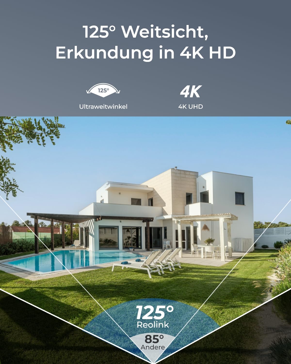Reolink 4K Wi-Fi 6 Überwachungskamera Set mit IK10 Vandalismusschutz, Farbnachtsicht, 12CH NVR mit 2TB HDD, Personen-/Fahrzeug-/Tiererkennung, 2-Wege-Audio, IP67 wetterfeste WLAN-Kameras, RLK12-800WV4