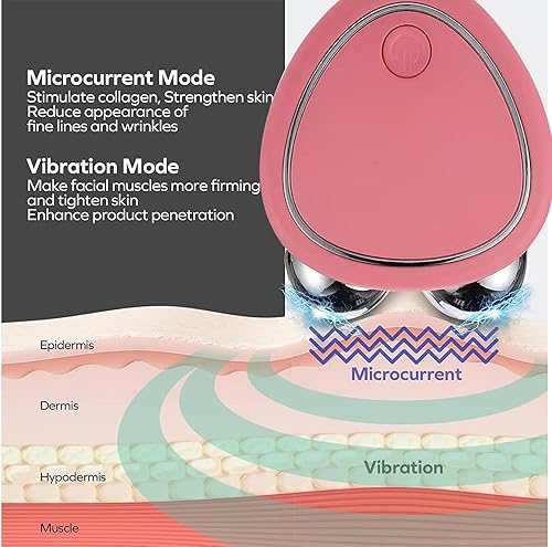 Miniatura 3 de Pauenz 2023 Dispositivo facial, levanta la cara y aprieta la piel, dispositivo de estiramiento de la piel para mujeres, rosa