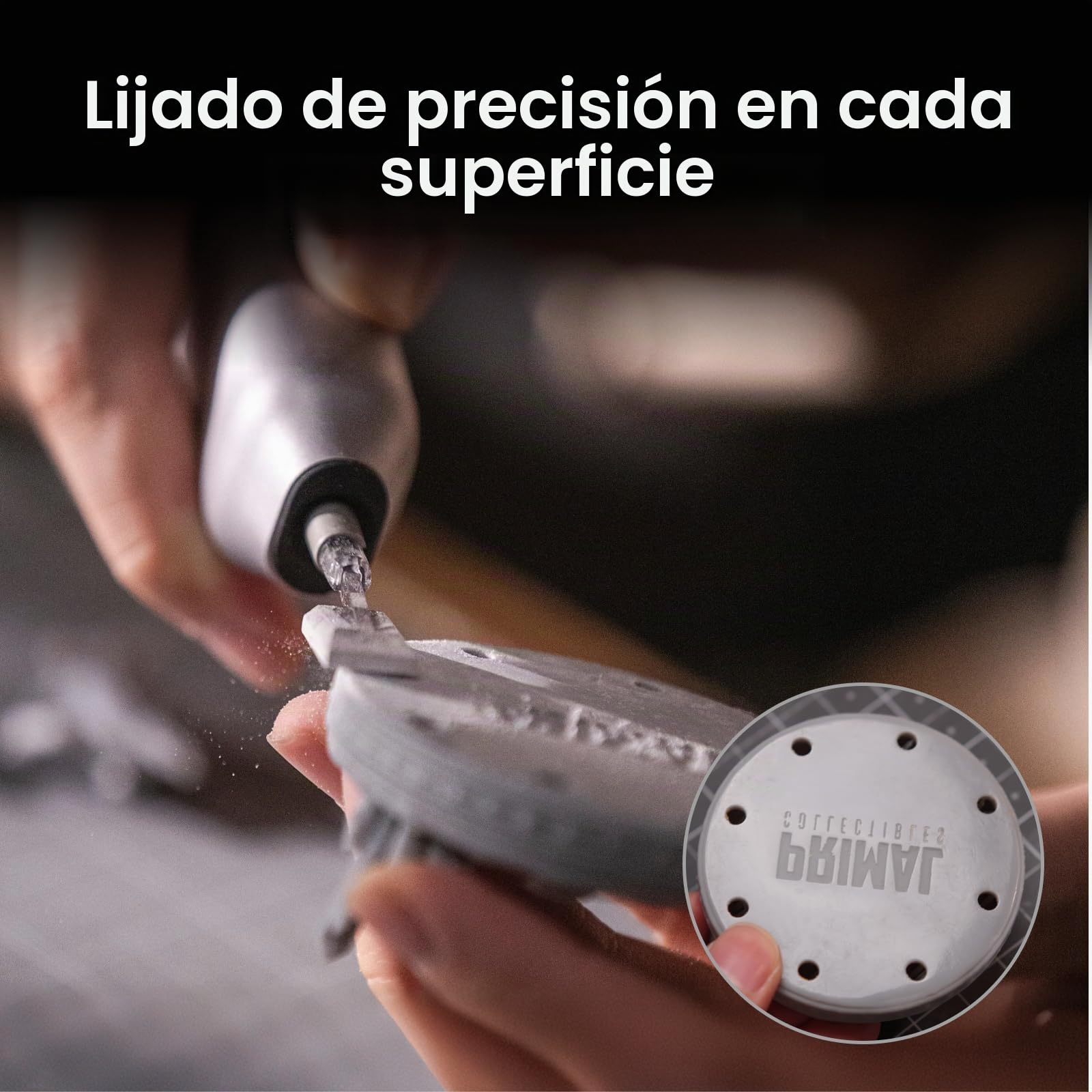 HOZO NeoSander - Mini lijadora eléctrica multifunción con 13.000 rpm para lijado preciso, ideal para impresión 3D, modelismo, artesanía y bricolaje