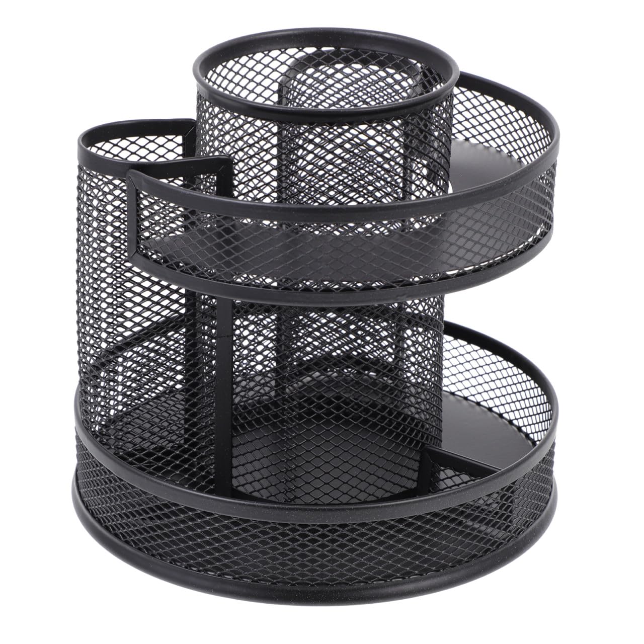 Uonlytech Drehbarer Stiftehalter aus im Mesh Design Rotationsstifte Organizer für Schreibtisch zur Aufbewahrung von Stiften Make Up Pinseln und