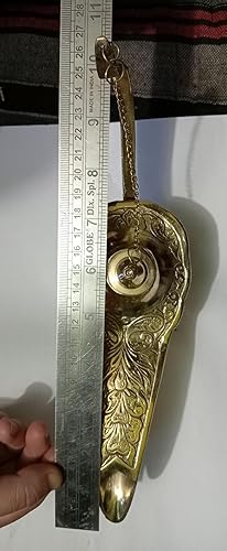 Miniatura 4 de Lámpara de aceite Aladdin de 100 % latón puro de 10 pulgadas, genioChirag ornamentado, latón dorado, juguetes vintage y regalos para niños, fiesta