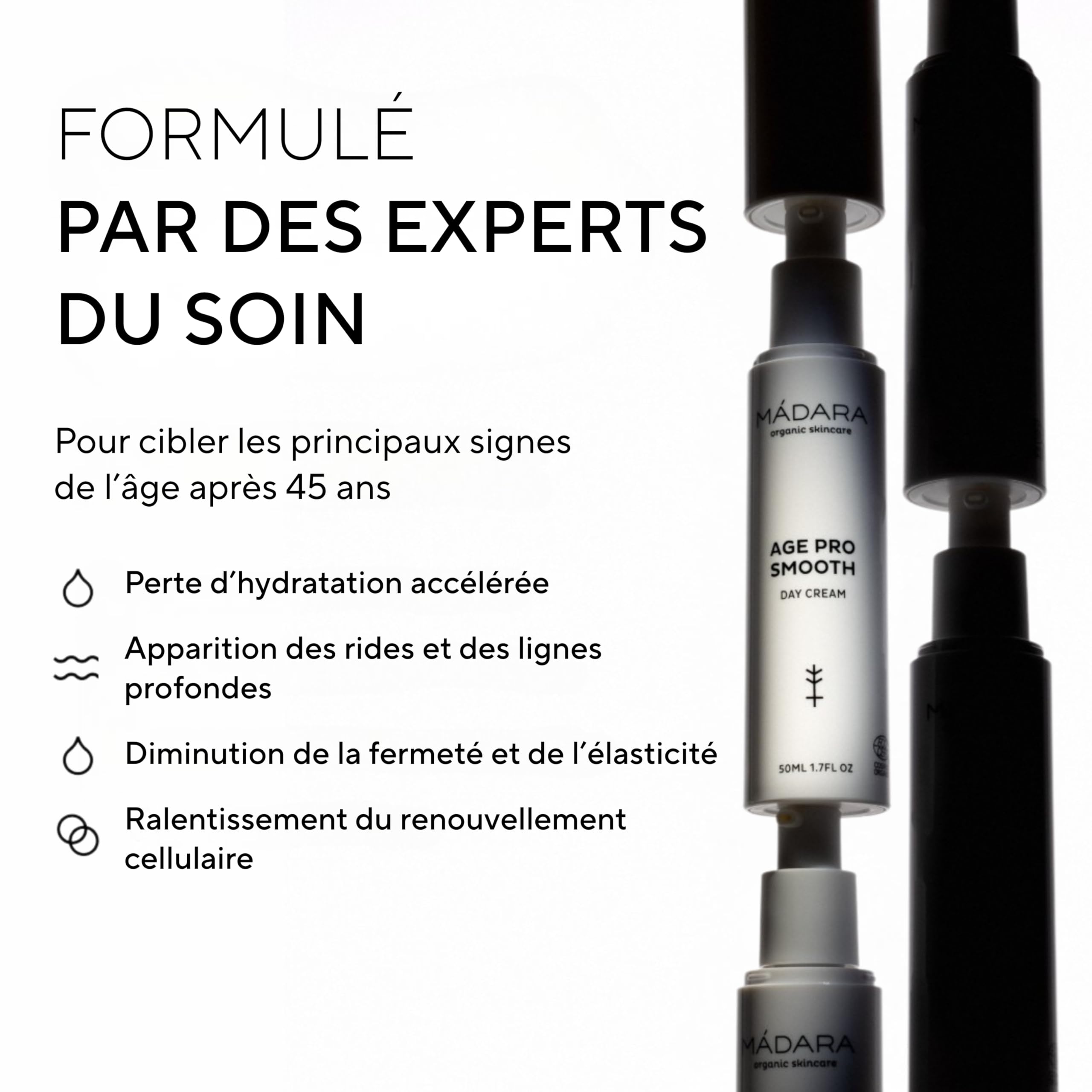 MÁDARA Crème Jour Hydratante Fermeté Hyaluronique 50 ml Visage Naturel