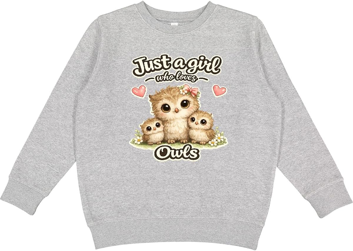 inktastic Owl Lover Girl Youth Sweatshirt