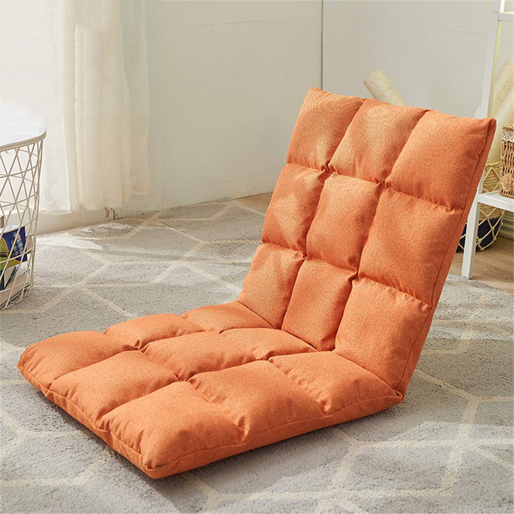 Silla plegable de suelo ajustable en 6 ángulos, esponja de alta resistencia, agradable al tacto, lavable, diseño ergonómico, ideal para leer, meditar, yoga